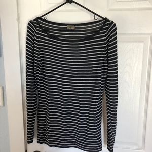 Calvin Klein striped top, black and white